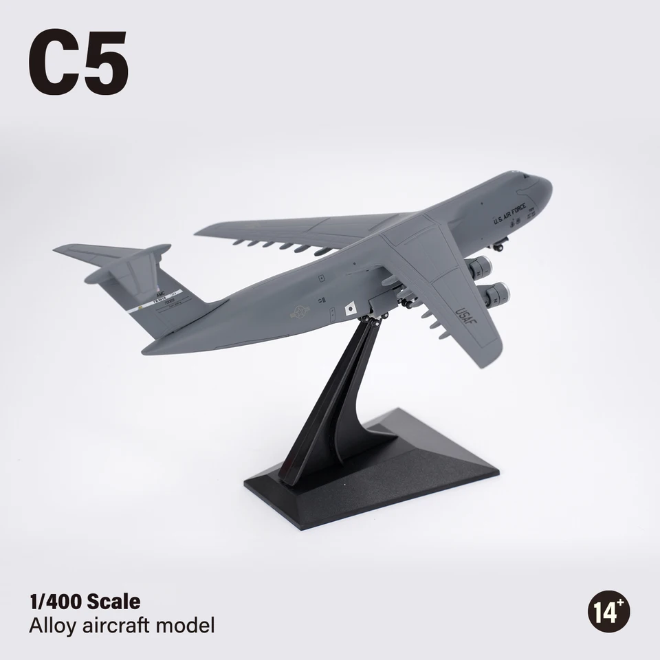 1/400 Alloy C-5 Galaxy Military Transport Aircraft Model USAF