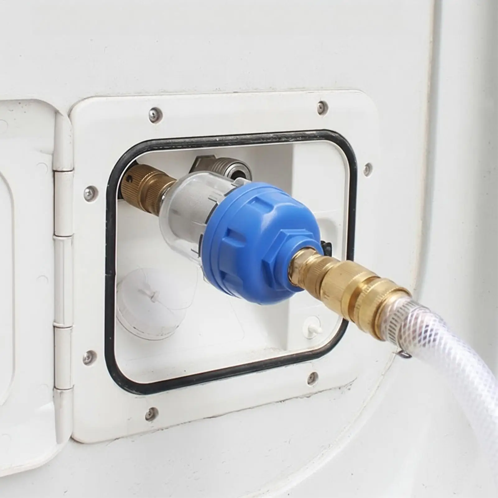 تصفية المياه ل Rv تركيب سريع صنبور تنقية التخييم في الهواء الطلق صنبور الشوائب تصفية للسفر مقطورة قافلة