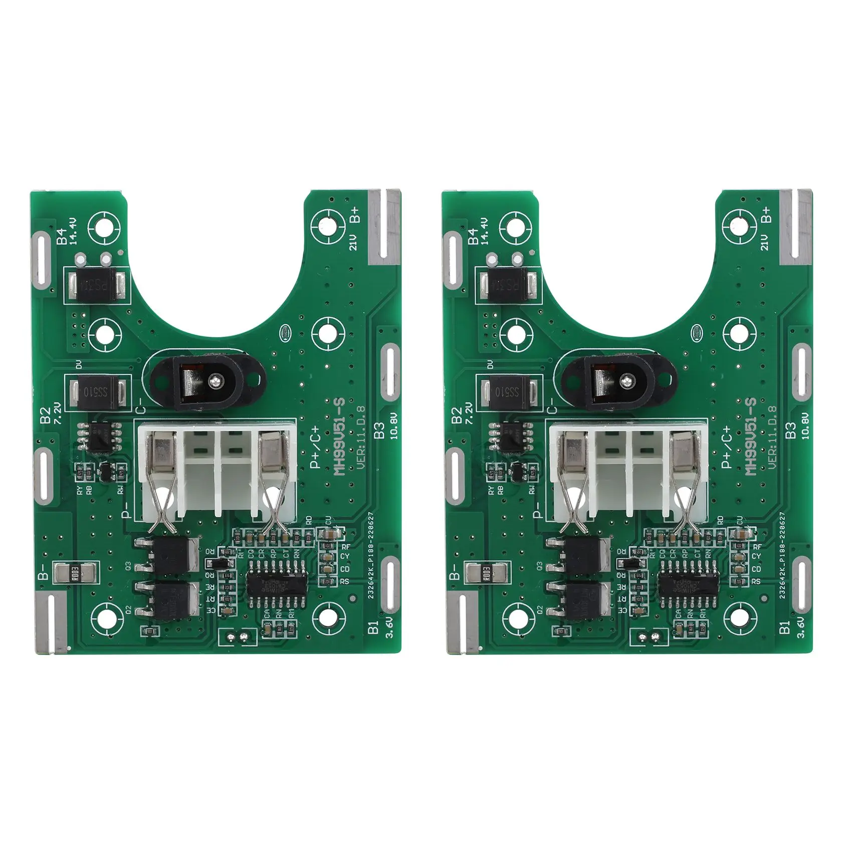 2 Pcs XL-MH99V5 2 Lithium Battery Protection Circuit Board 21V 5 Series Lithium Power Tools Battery Module