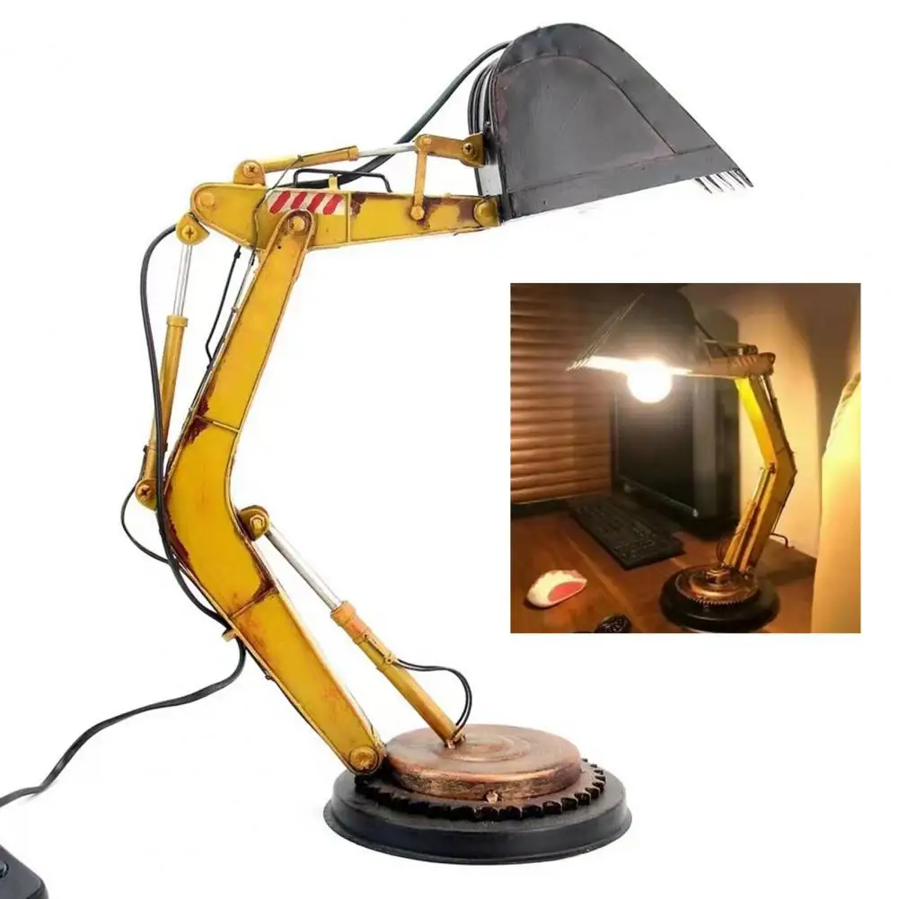 

Excavator-Shaped LED Night Light Bedside Lamp High Brightness Plug-Play LED Reading Light Desktop Light Home Decoration