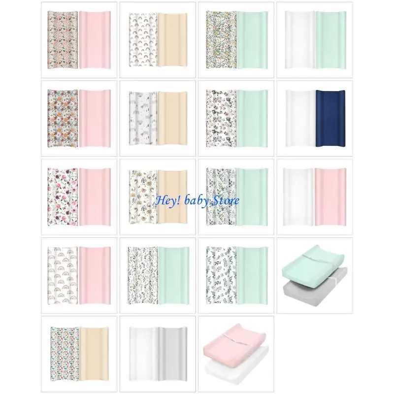 Q1FE Set of 2pcs Elastic Bassinet Sheet for Newborns Baby Fitted Sheet Protectors
