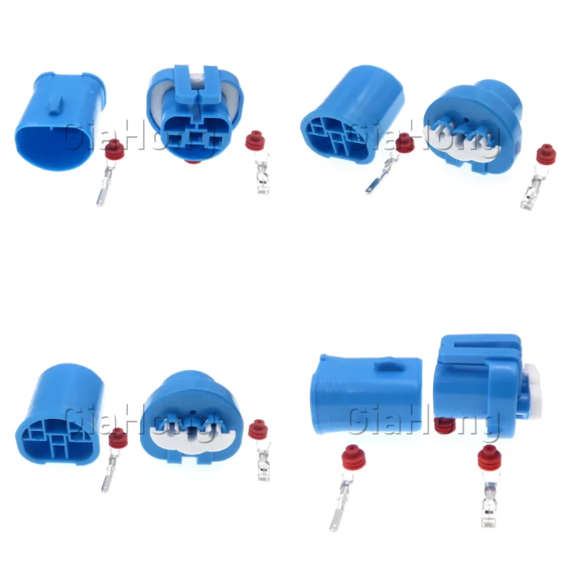 1 Set 3 Way 2048371 12048369 AC Assembly Auto Headlight Cable Plug Waterproof Car Connector Large Current Wire Socket For Toyota