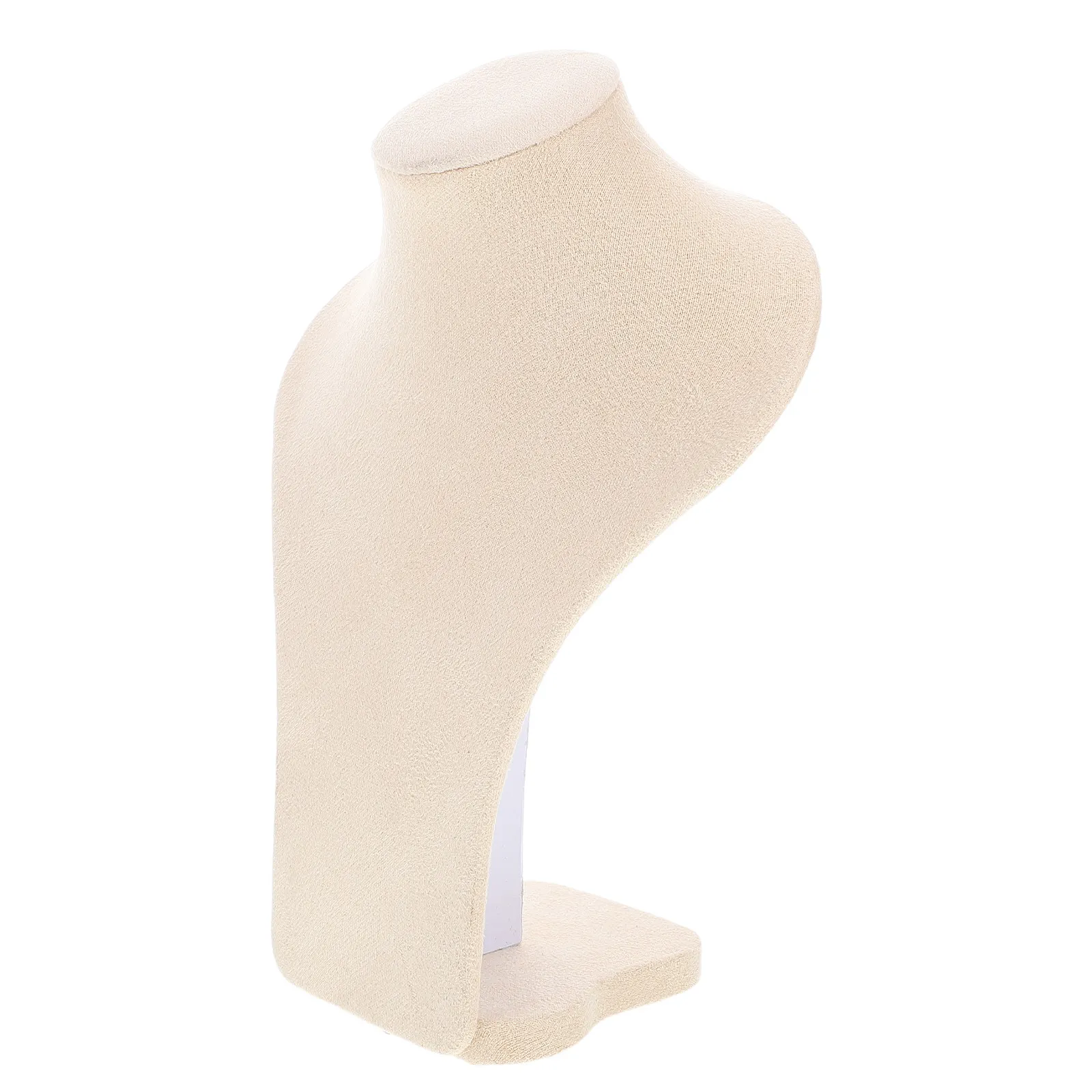 

Necklace Display Bust Lint Jewelry Display Stand Soft Lint Lining Necklace Holder Organizer for Countertop Retail Displays