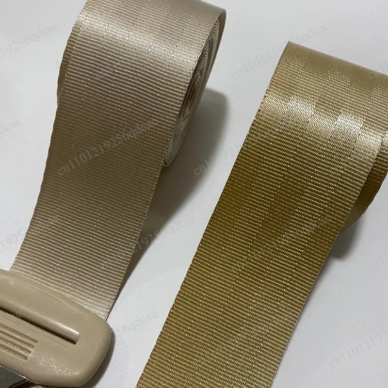 Auto seat belt factory direct sales universal seat belt webbing accessories modified beige safety seat extension belt