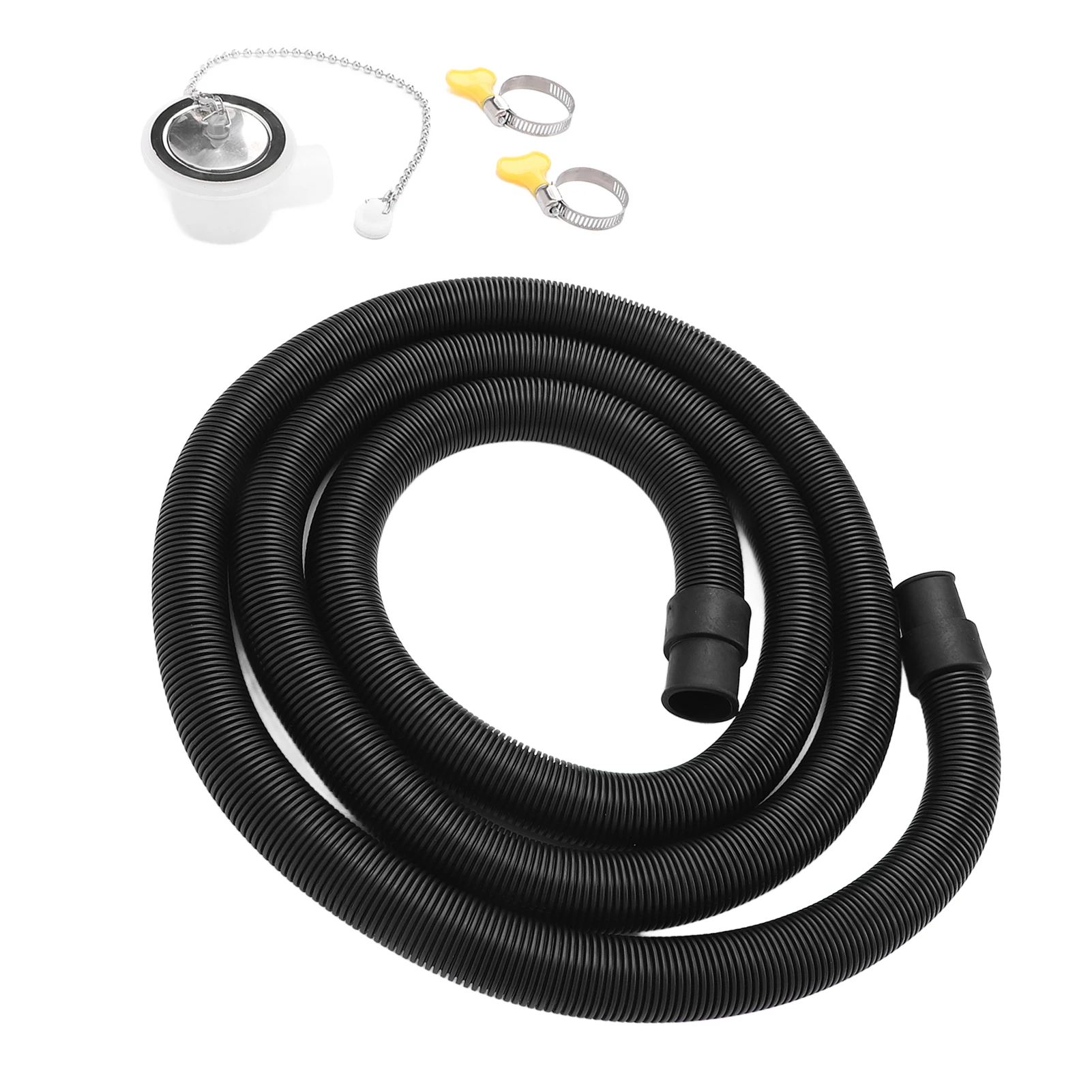 Kit de manguera de conector de drenaje de fregadero RV, adaptador de drenaje de ángulo recto de acero inoxidable, Kit de manguera para fregadero de yate, autocaravanas, accesorios para RVs