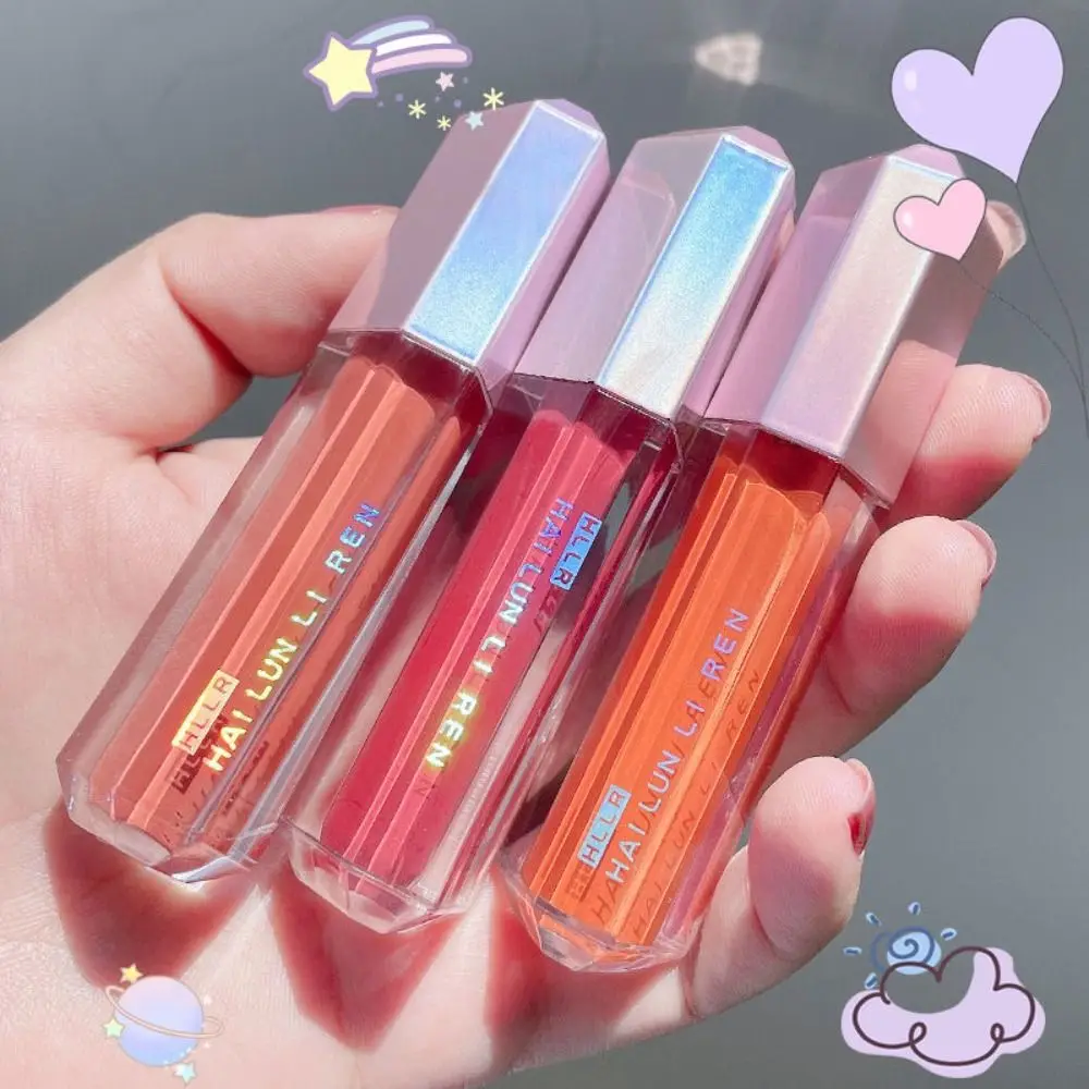 Lip Oil Moisturizing Lip Tint Velvet Long-lasting Liquid Lipstick Beauty Makeup Tools Jelly Plumping Lip Stain Makeup