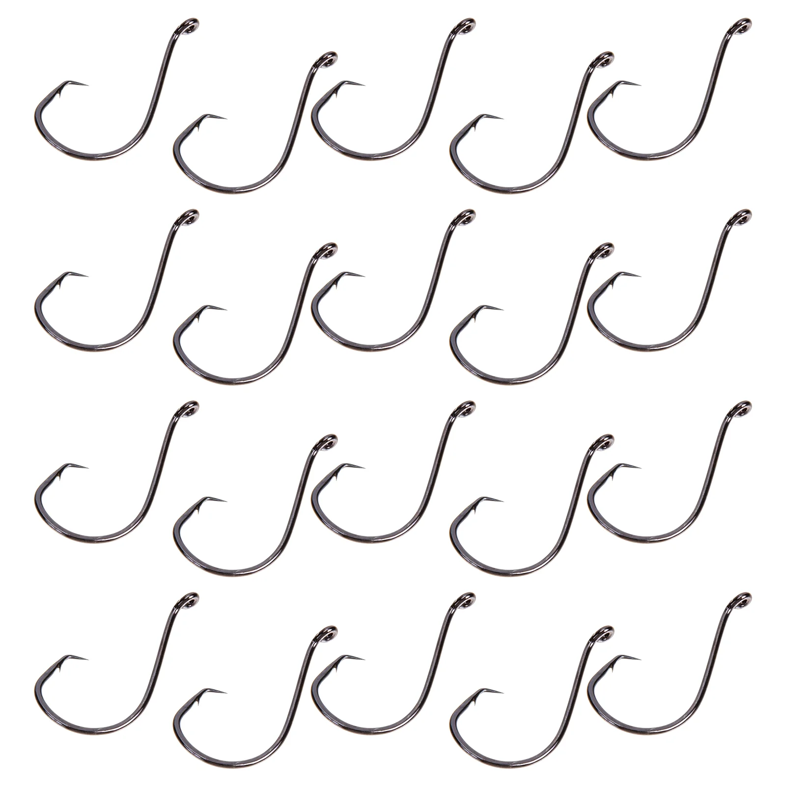 

100 Pcs High Carbon Steel Fishing Hooks Wear Resistant Professional Gear Sea Tackle Angling Accessories Portable