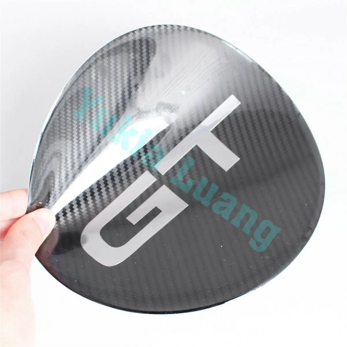 

1pc GT Gas 170mm Tank Sticker Badge For Mustang 2015+ Car Fuel Tank Cap Cover Emblem