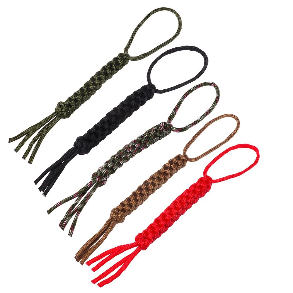 1pcs Corn Knot Nylon Chain Tool Survival Rope Ornaments Knife Pendant Falling Keychain DIY Tools 7 Strands Paracord Rope