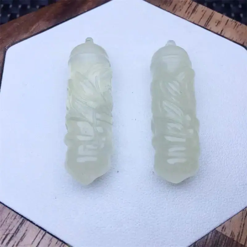 天然シトリンの木の妖精のライティングブラシ,男性と女性のための再ikiの彫刻,ミネラルジュエリー,ヒーリングストーン,装飾ジュエリー,37.8mm, 2個