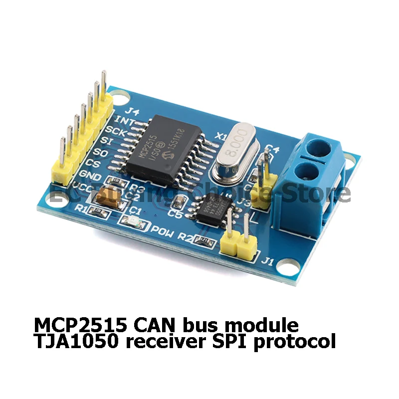 5pcs/1pc MCP2515 CAN bus module TJA1050 receiver SPI protocol 51 microcontroller program development board CAN V2.0B