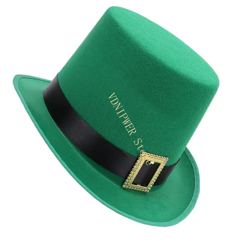 قبعة دلو للسحرة المتطورين، قبعة يوم القديس باتريك، تصميم للجنسين، مثالية للعروض والليالي ذات الطابع D08E