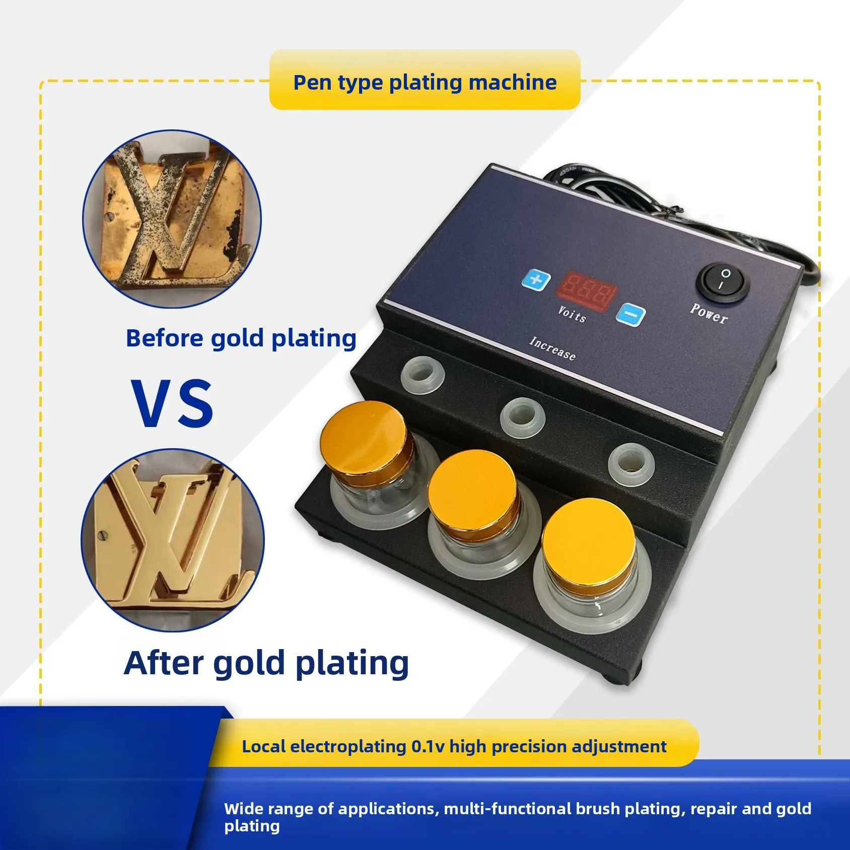 Pen Plating Machine Small DIY Gold-coated Silver Plating Equipment Small Brush Plating Machine Hardware