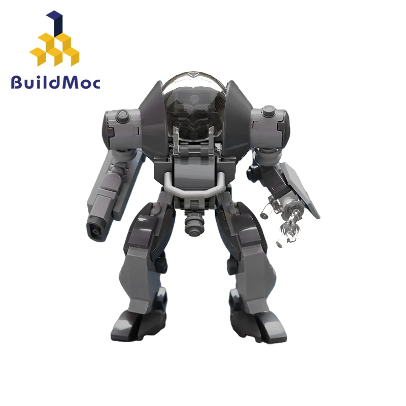 

Buildmoc Ideas Creative Soldier Mech Robot Figures MOC Building Blocks Kits Toys for Children Kids Gifts Toy 141PCS Brick Robots