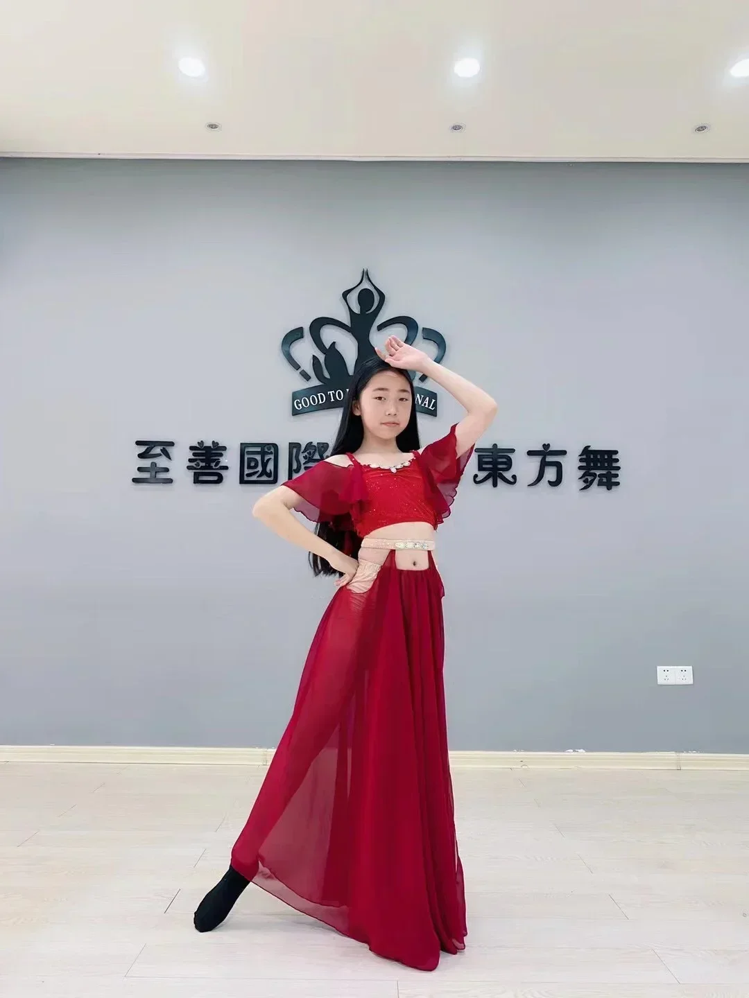 

Belly Dance practice clothes suit oriental dance performance costume children belly dance performance costume belly set