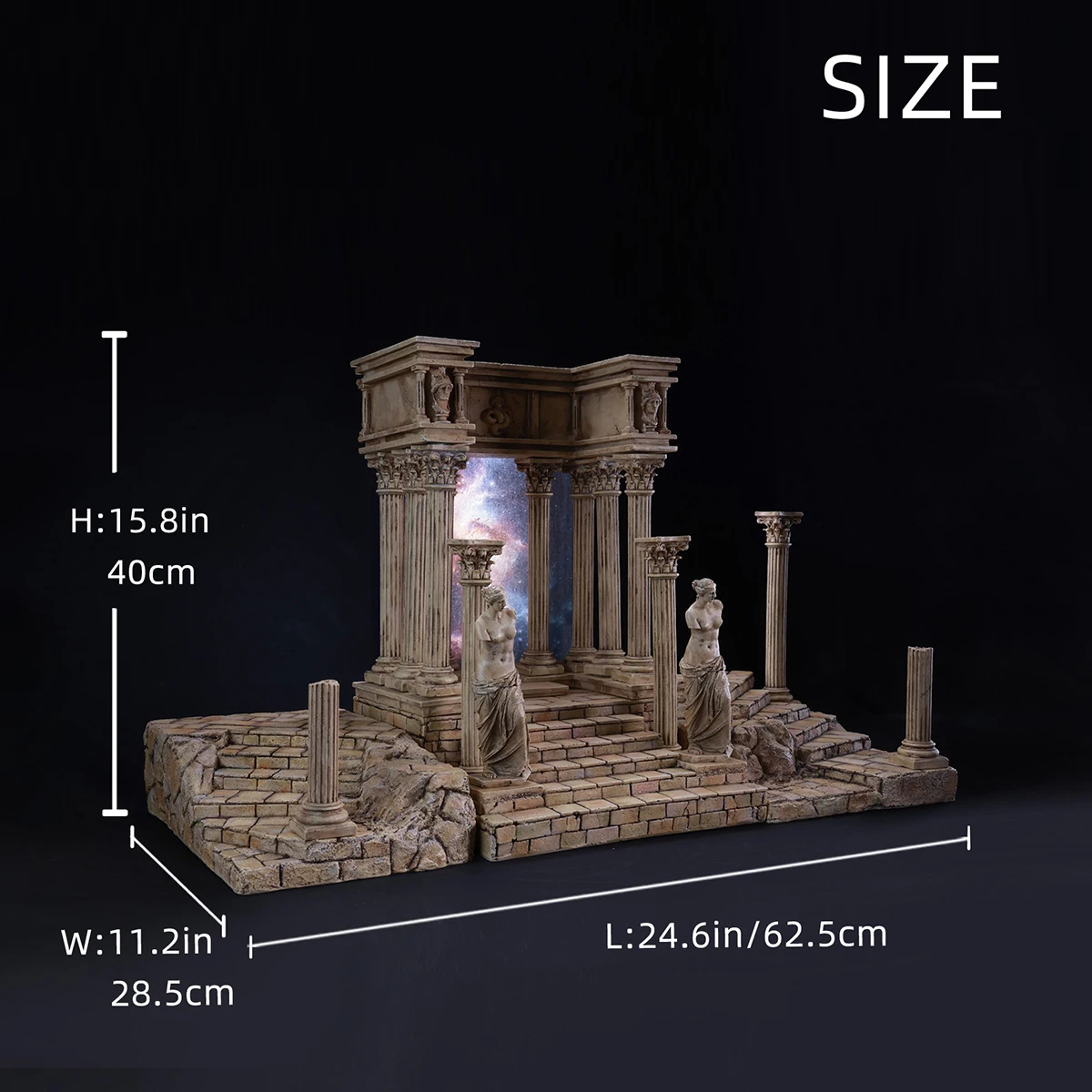 ฐานฉากจำลองโบราณสถาน HIPLAY MMMTOYS สำหรับฟิกเกอร์ขนาด 1/12 สูง 6 นิ้ว