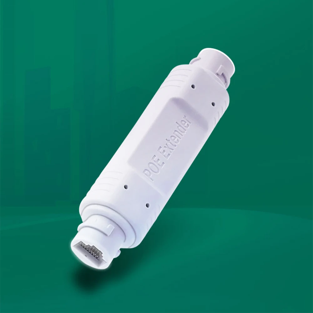 48 فولت POE موسع/مكرر مقاوم للماء تمديد محول حاقن POE 10/100Mbps إيثرنت تمديد ل PoE التبديل NVR IP كاميرا