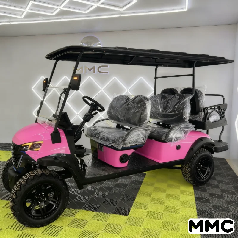MMC مبيعات المصنع مباشرة لعربة الجولف ذات 6 مقاعد 4WD مزدوجة على شكل عظمة الترقوة مع عربة gorf ببطارية ليثيوم عالية السرعة 60 فولت/72 فولت #6