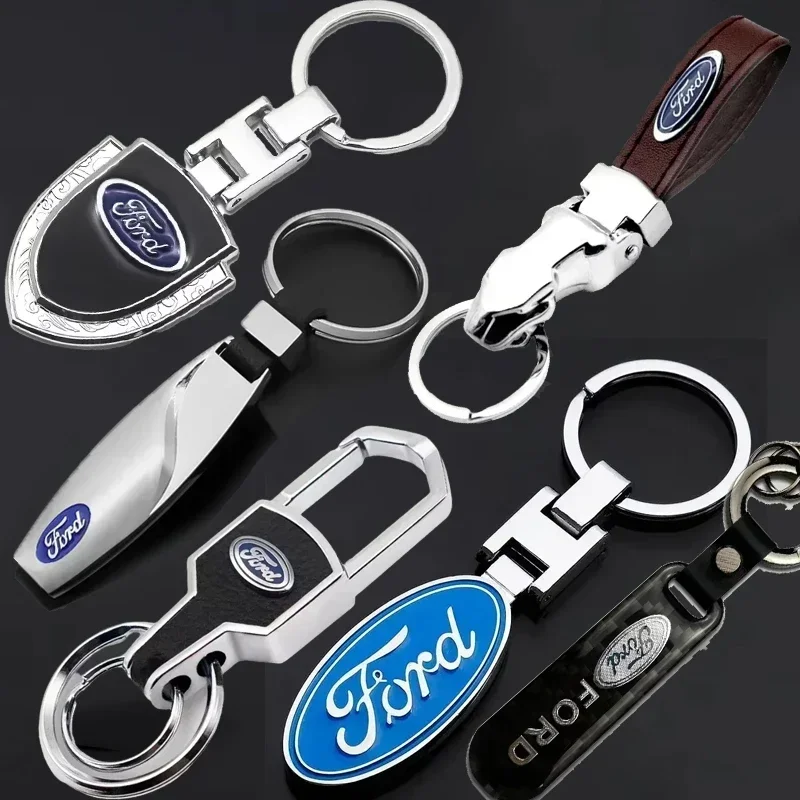 Llaveros con Logotipo de Auto para Ford Escape, Fiesta, Transit, Ranger, Focus, Mondeo, Kuga, Edge, Fusion, Explorer, Raptor, Roush