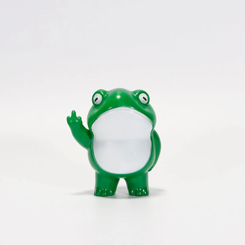 Small Frog Resin Ornaments Middle Finger Small Frog Handicraft Ornaments