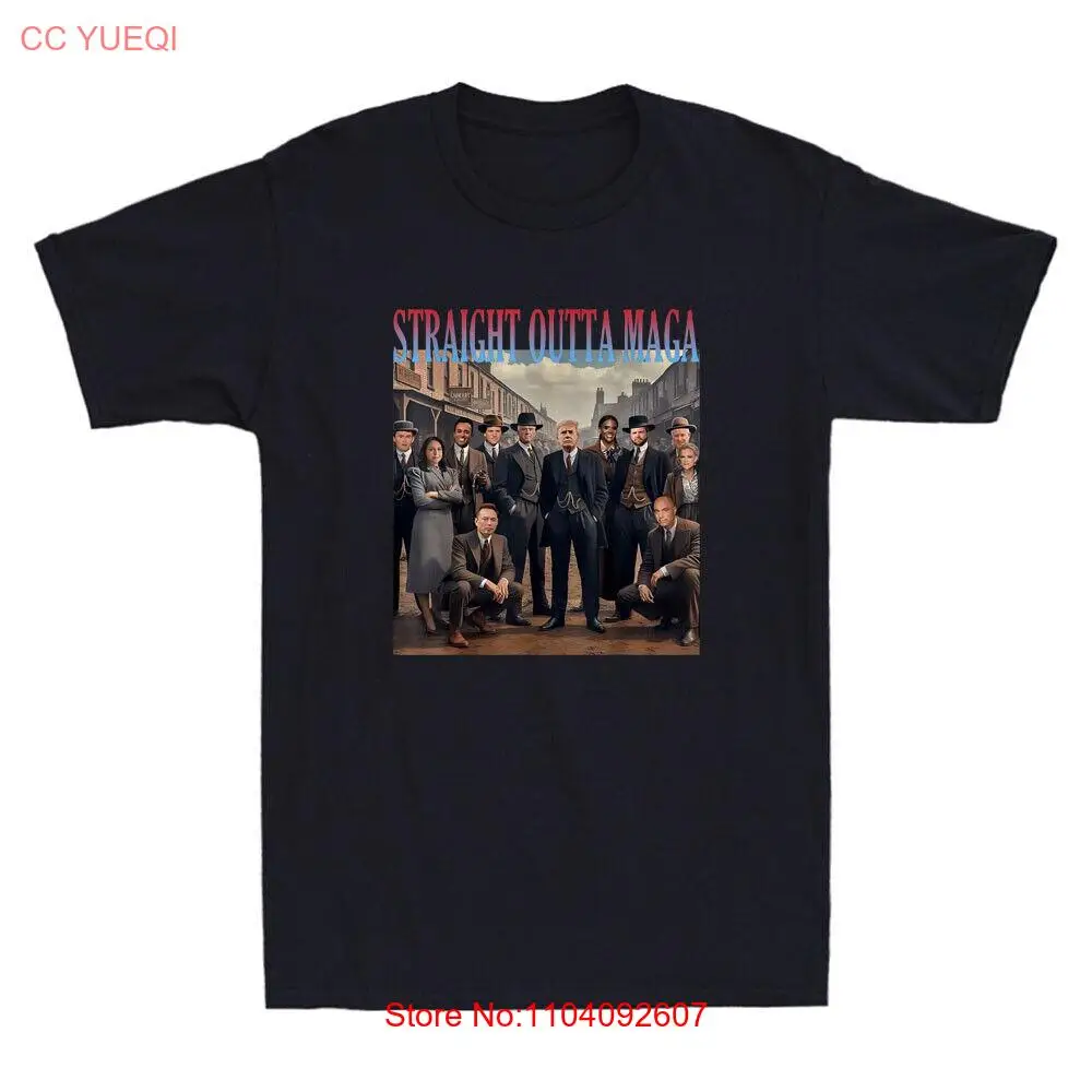 Straight Outta Maga Funny Gentleman Tr*mp Vance Elon 2024 Graphic Men's T-Shirt