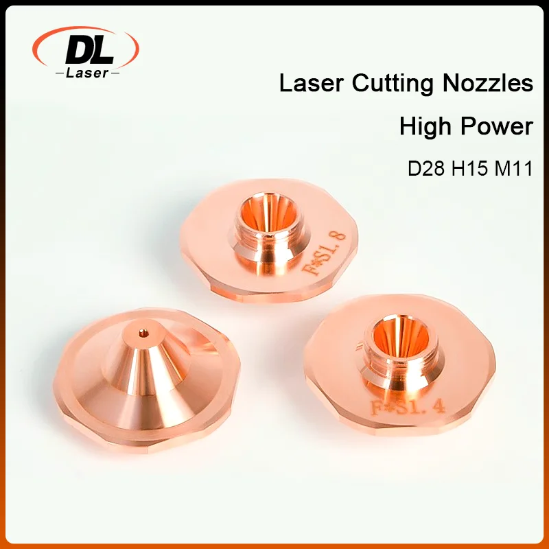 High Power D28 Single Layer Copper Nozzles Black King Kong Laser Nozzles for Precitec Bodor High Speed Rapid Cutting