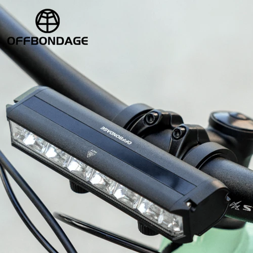 Imagen 2 del producto OFFBONDAGE-luz frontal para bicicleta, 2600 lúmenes, 8000mAh, linterna impermeable, carga USB, accesorios para lámpara de Ciclismo de Carretera MTB