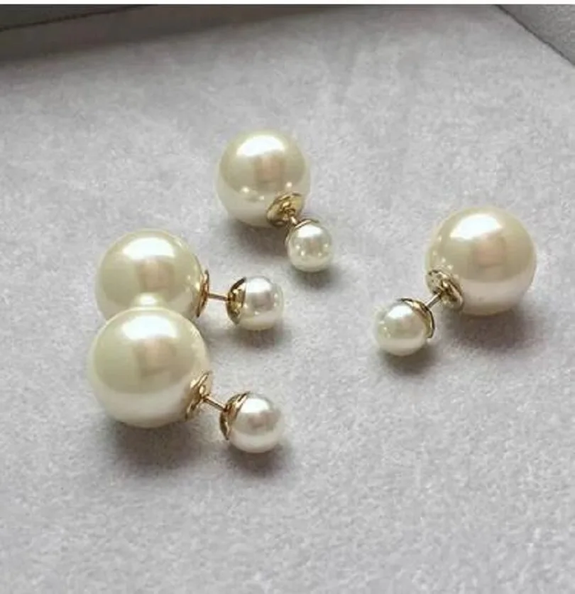 

Gorgeous AAAA Huge a pair 12-13mm Round South Sea White Pearl Earrings