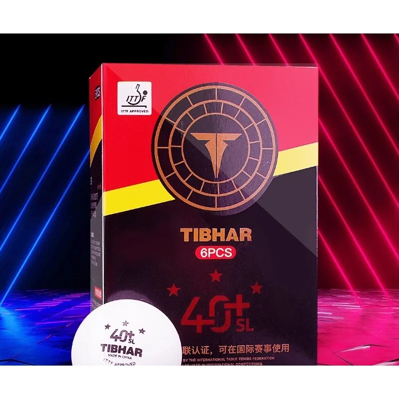 

TIBHAR new material 40+ three-star seamless match table tennis three-star ball plastic ball training