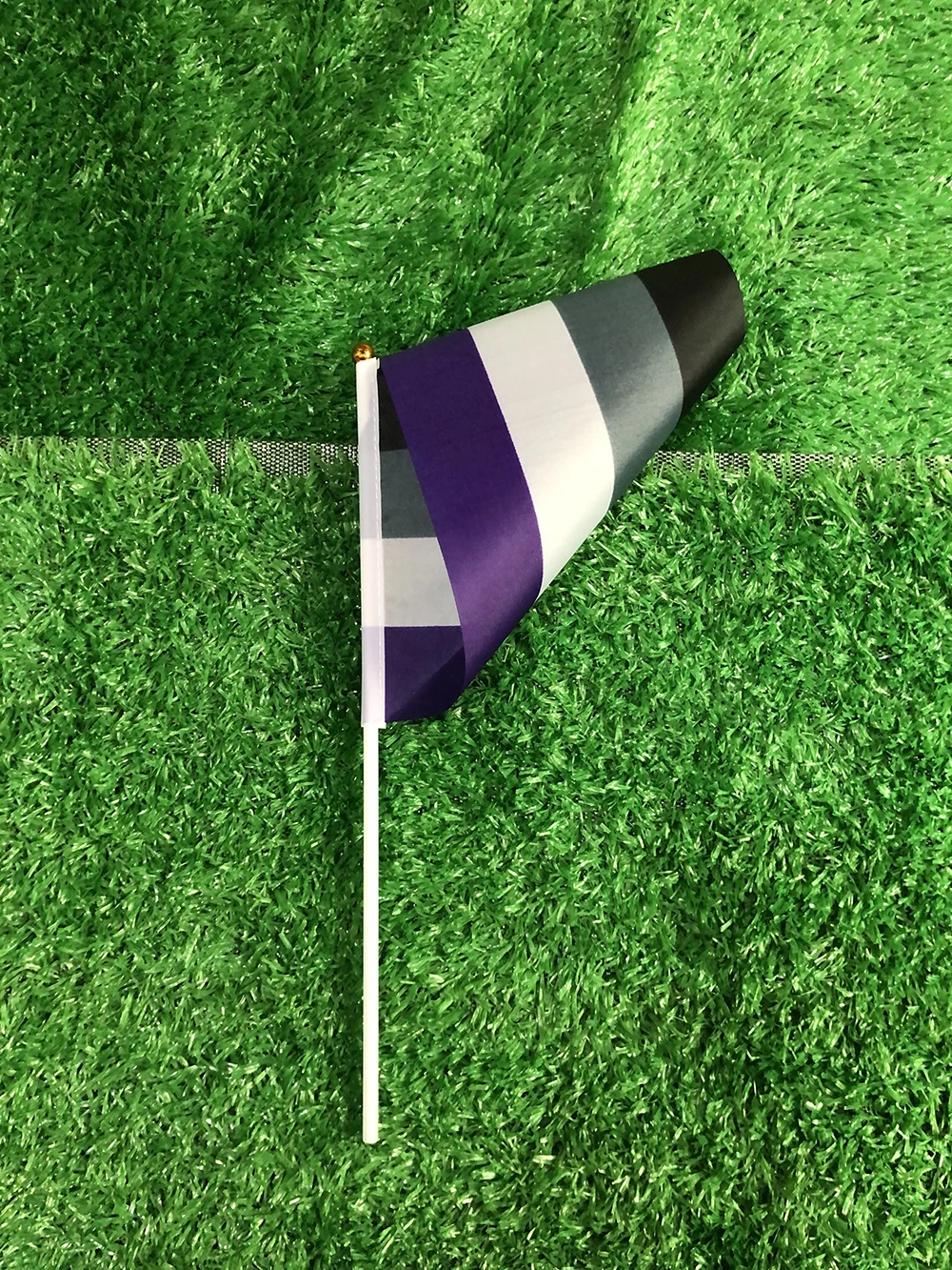 LGBTQIA Hand Flag 14X21cm 10/20/50pcs LGBTQIA Ace Community Nonsexuality Asexuality Asexual Pride Hand Flag