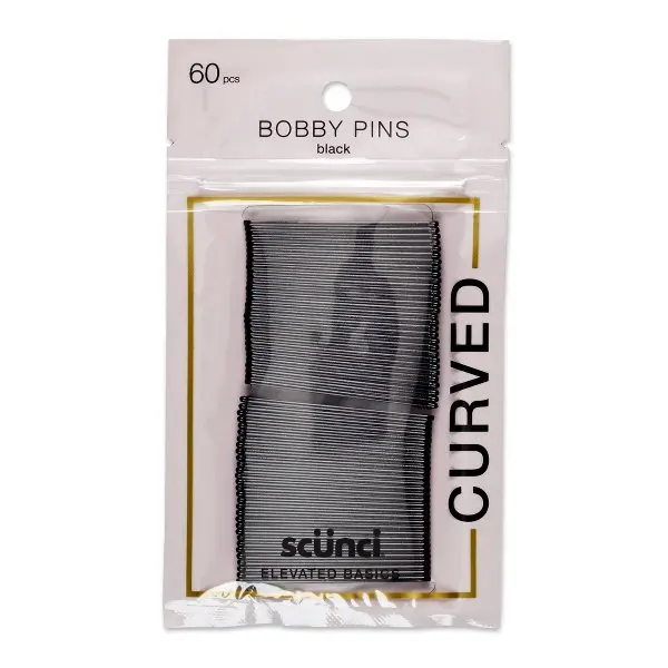 Bobby Pins & Hair Pins 60 Count Metal Black