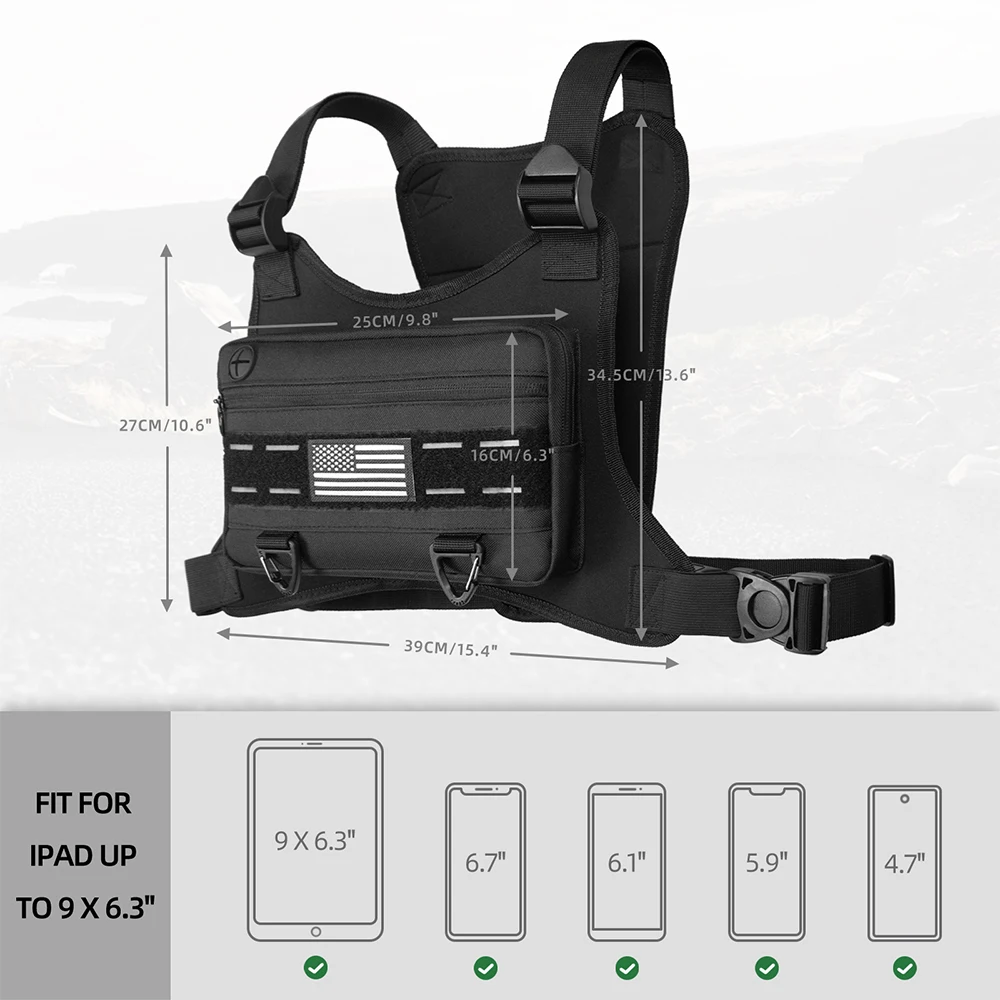 Chest Bag Men's One Shoulder Crossbody Bag Large Capacity Outdoor Sports And Leisure Fashion Small Shoulder Bag Large Capacit view 2