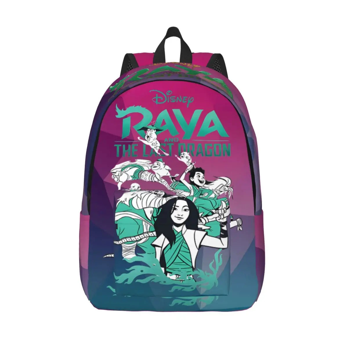 Portable Famous Disney Movies Schoolbag Office Work School Retro Washable Raya And The Last Dragon Ladies Backpack For Gifts