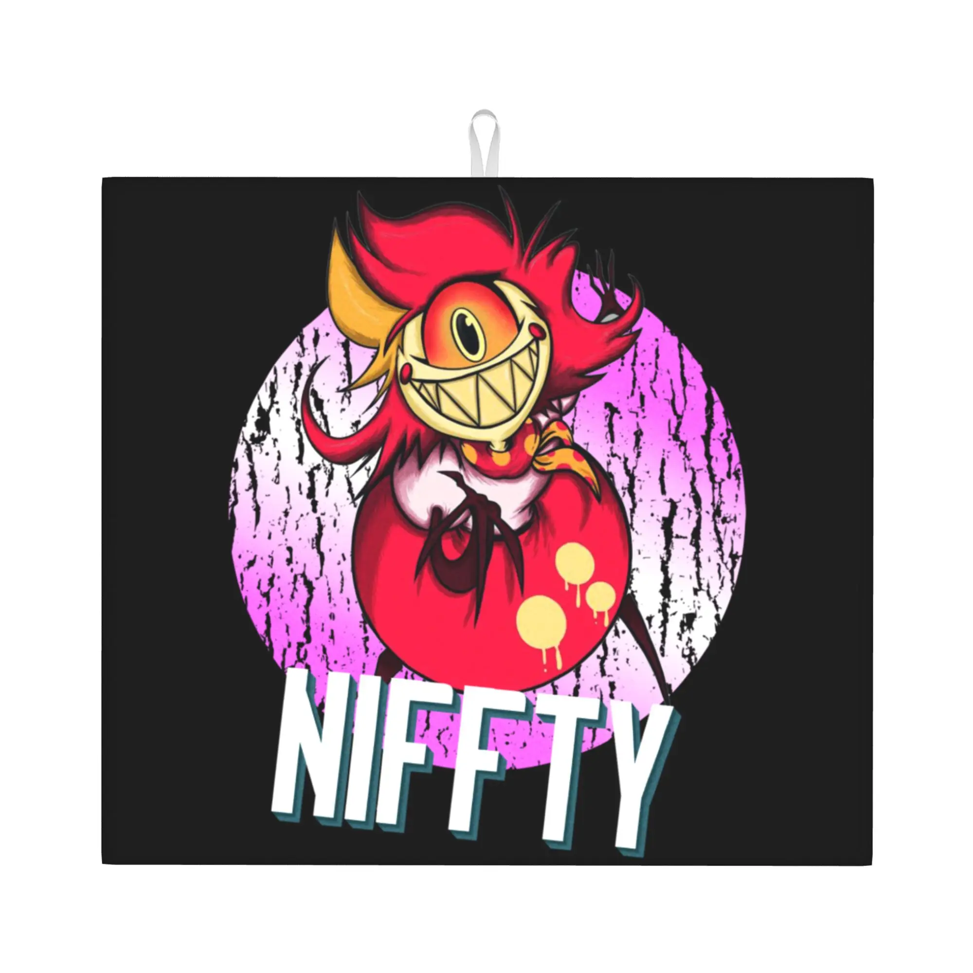 Drying Mat For Kitchen Hazbins Anime Animation Hotel Niffty Water Absorbent Waterproof On Slip Kitchen Counter Protector Mat