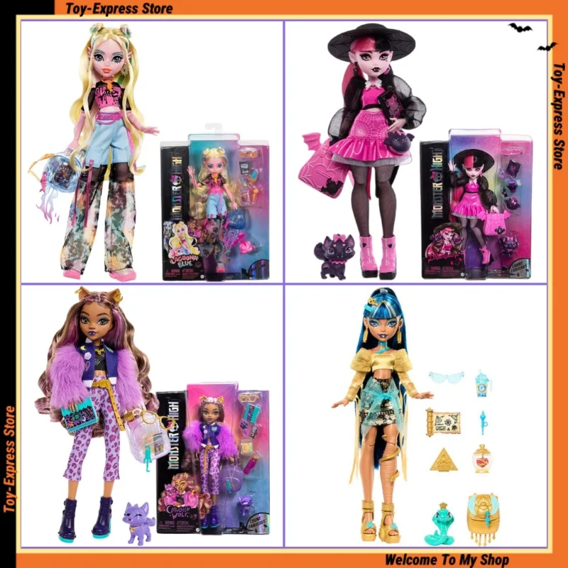 

Monster High Toys Doll Lagoona Blue Draculaura Clawdeen Wolf Cleo De Nile Anime Dolls Collectible Ornament Girls Gifts Kids Toys