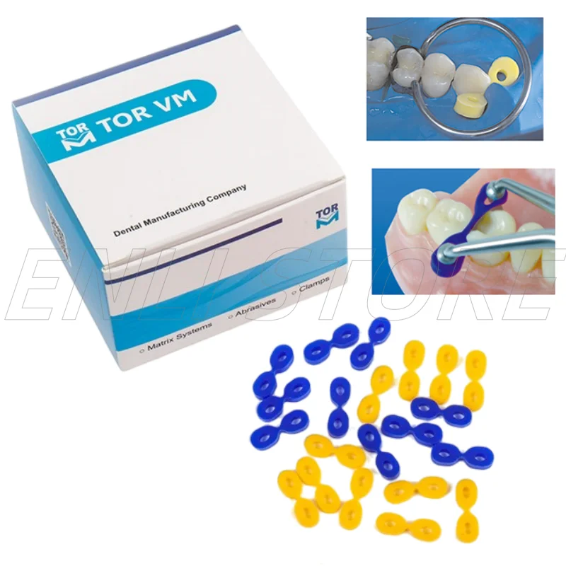 TORVM Dental Silicone Elastic Wedges, Rubber Interdental Wedges Kit for Anterior Teeth Polyester Matrix Stabilization 1.808