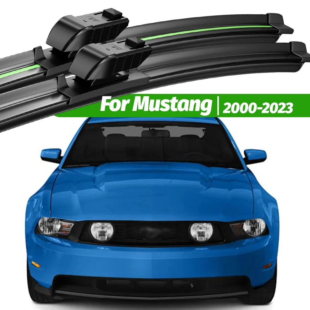 

For Ford Mustang 2000-2023 2pcs Front Windshield Wiper Blades 2001 2004 2005 2006 2007 2017 2010 Windscreen Window Accessories