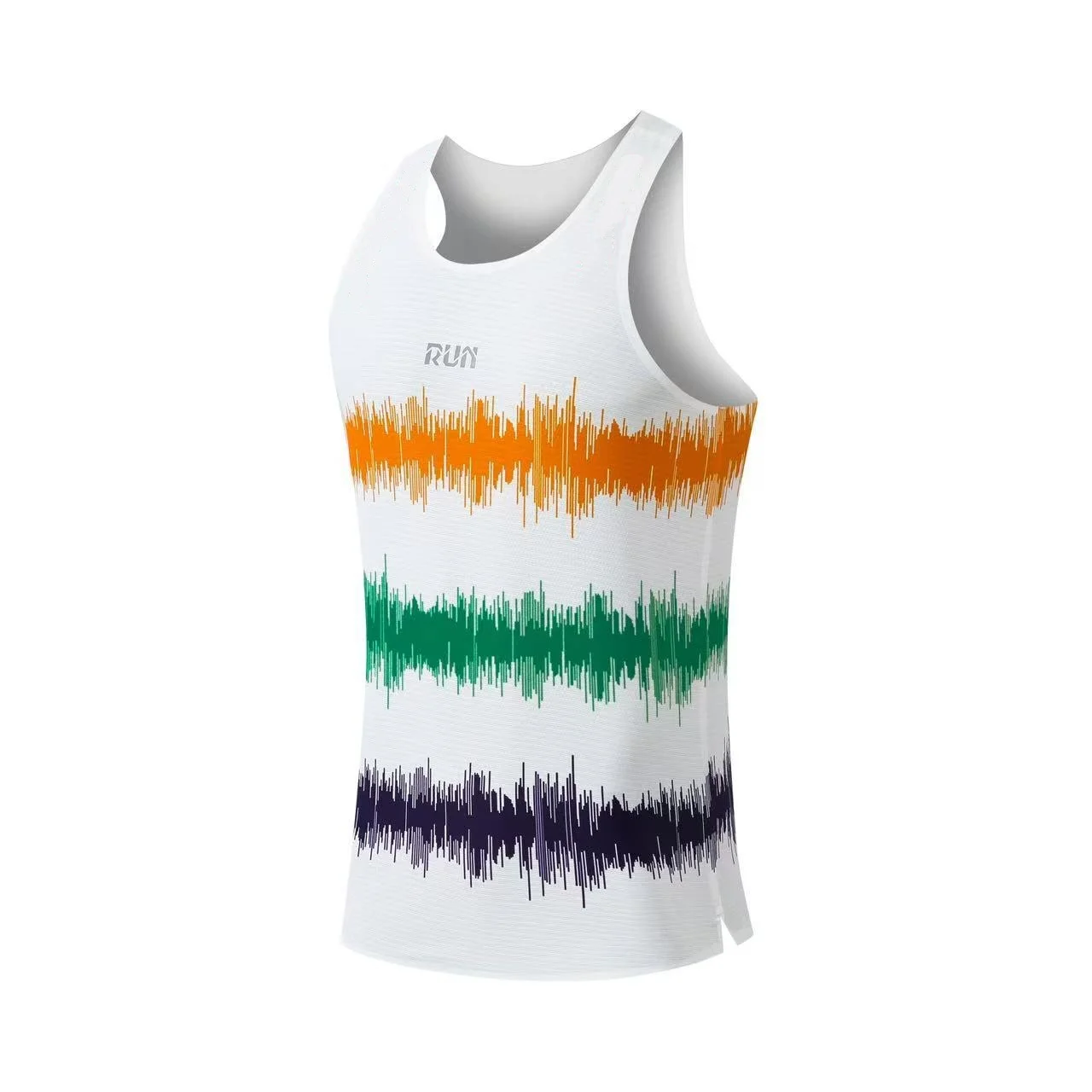 

Men's Colorful 3D Print Marathon Tank Tops Thin Light Running Breathable Sleeveless Vest Loose Round Neck Outdoor Sports T-Shirt