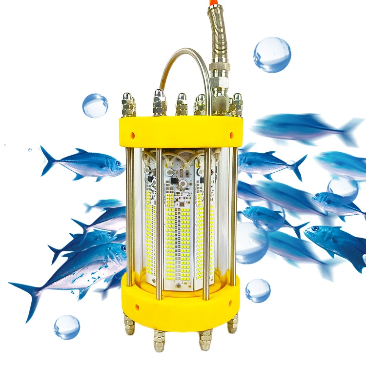 IP68 Rated 500W 220v LED Fishing Lights Green White Blue Squid Luring Lamp For Salmon Farming And Carpfishing Waterproof