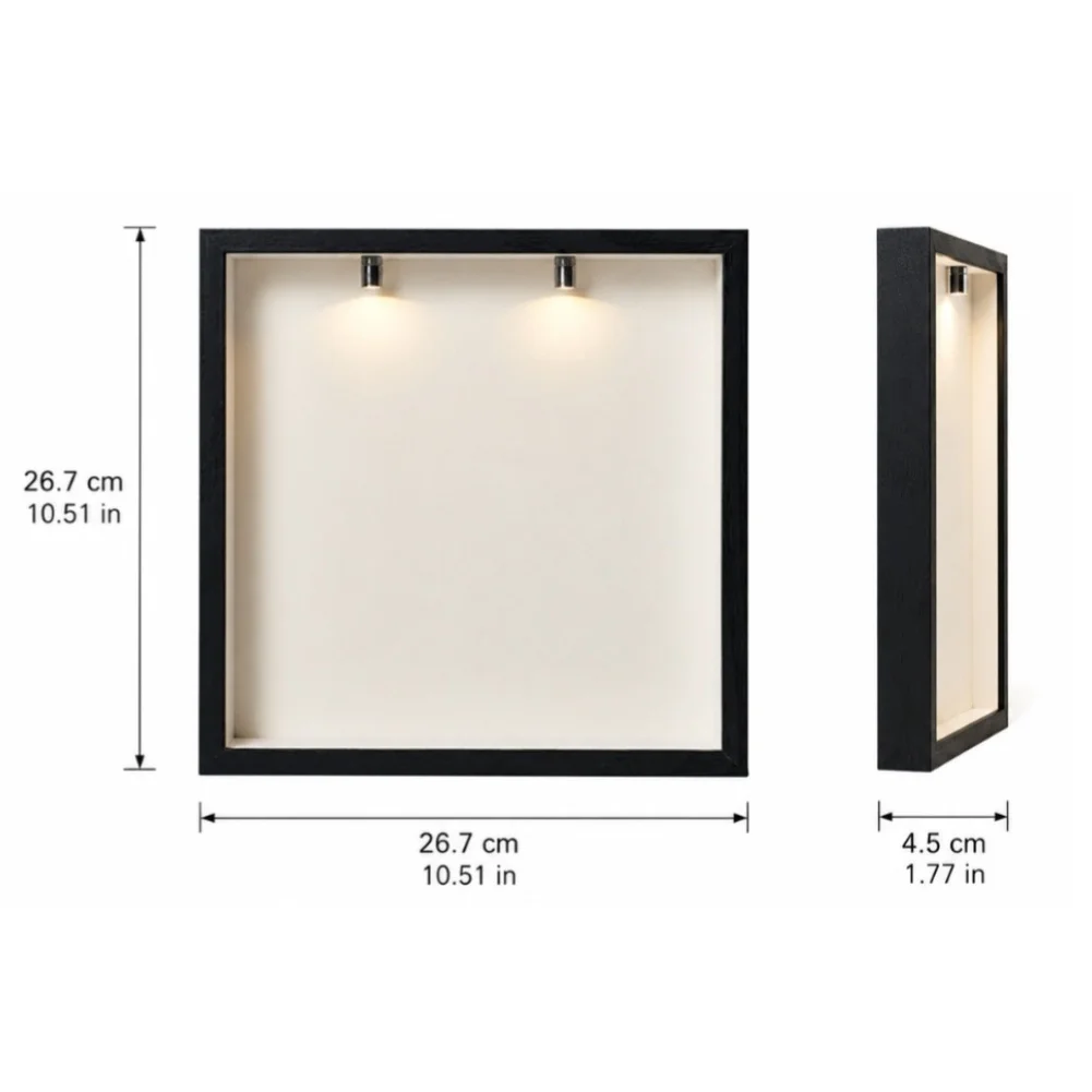 10x10 Inch DIY Museum Shadow Box Frame Set Includes 8 Frames And Figurines For Wedding Birthday Display