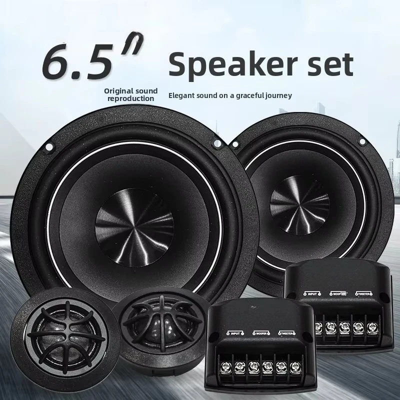 Car Speakers 6.5 Inch Two\Way Car Component Speaker Kit Iron Frame PP Cone Nitrile Rubber Edge