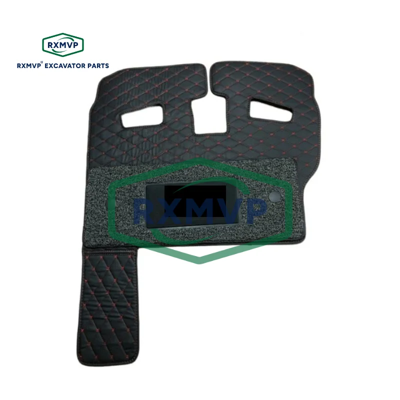 For Foton Lovol Fr130, 170, 200, 220, 260, 370, 480e2-h Cab Double-layer Foot Mat Excavator Accessories