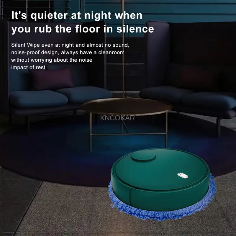 自動モップクリーナーロボット乾湿両用 2 in 1 掃除ロボットスマート床塵除去家庭用掃除機