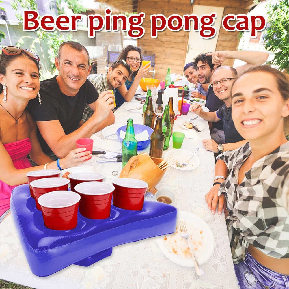 Lawn Game Toys Ring Adult Kids Ferrule Tools Hat Rings Toss Game Funny Inflatable Kids Interactive Beer Pong Triangle