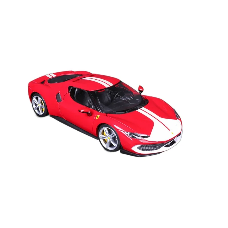 Bburago Ferrari 1:18 296GTB full-size simulation supercar model simulation alloy family car ornament children's gift toy