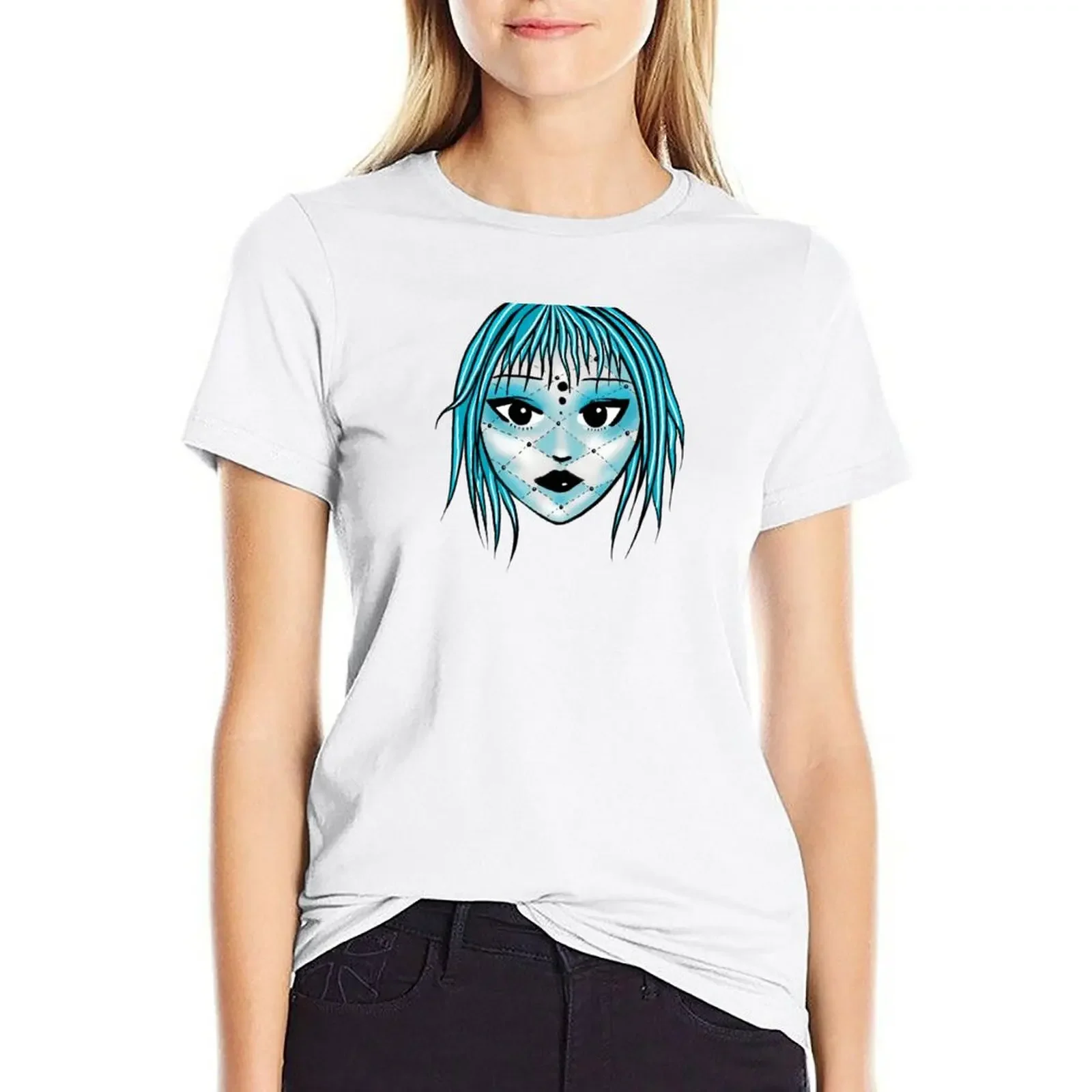 

Harlequin Girl T-shirt tees aesthetic clothes shirts graphic tees tops for Women