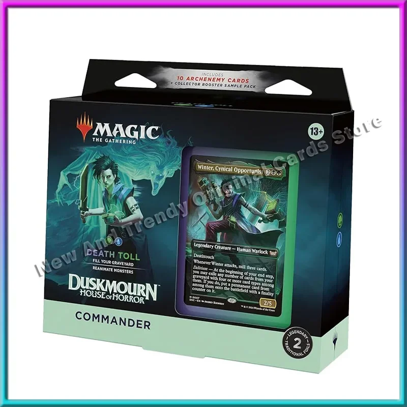 

Original Magic The Gathering Duskmourn House of Horror Commander Deck - Death Toll Limited Sale TCG Card Games Collectible Gift