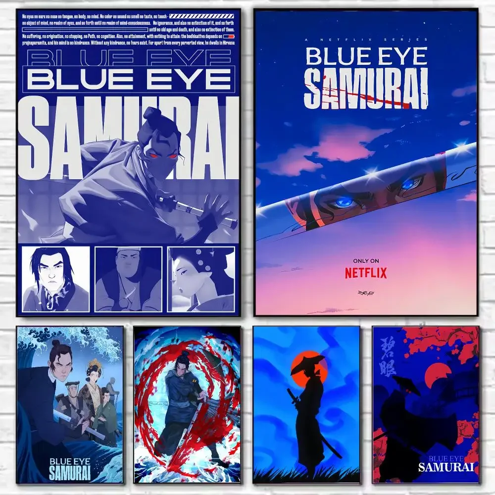 TV Series Blue Eye Samurai Poster Stylish Wall Art Print for Living Room Bedroom Study Office Café Home Decor Modern Gift
