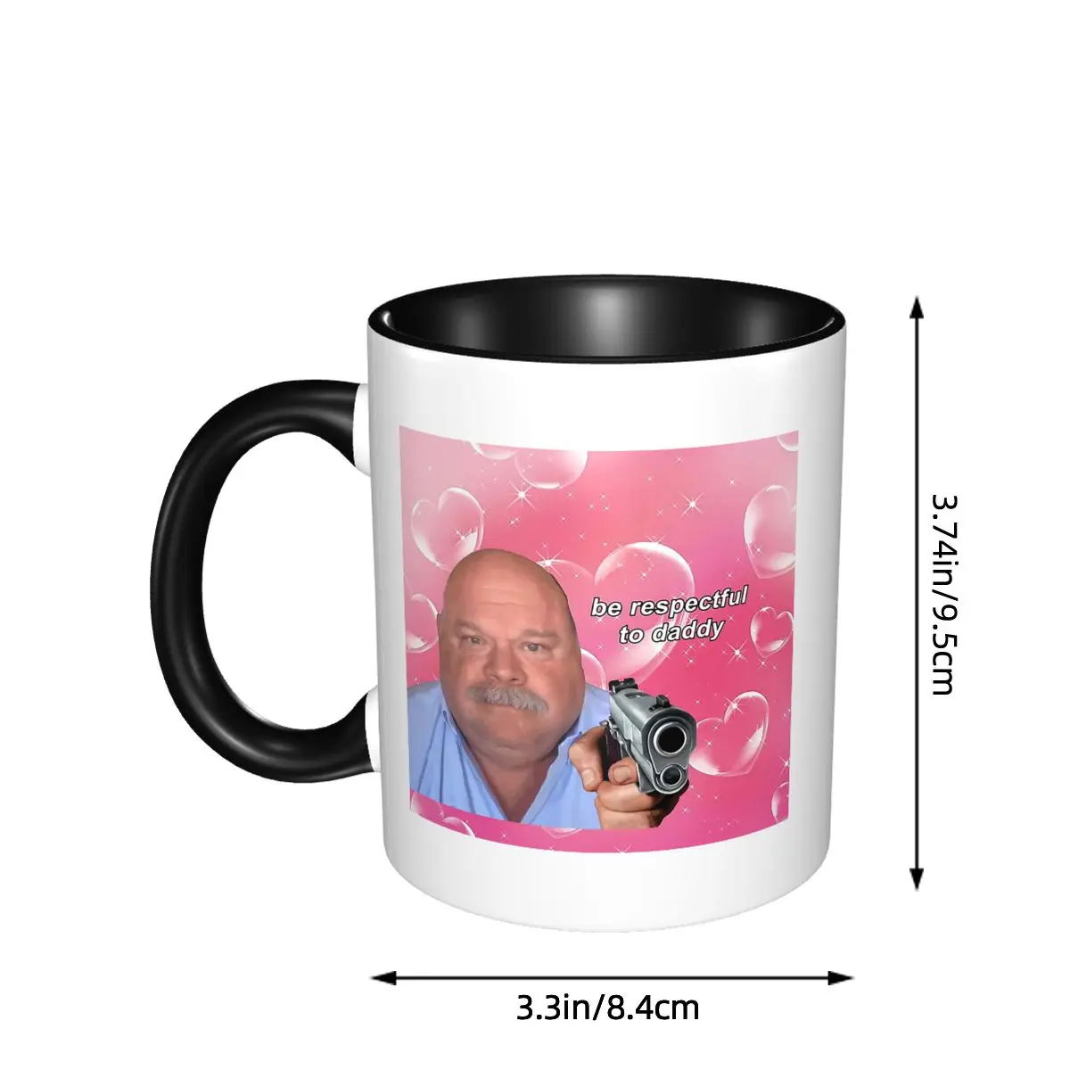 Daddy Winkle Bertram Be Respectful To Daddy Mug Funny Ceramic Coffee Cups Tea Mugs Milk Cup Drinkware Gifts for Friends