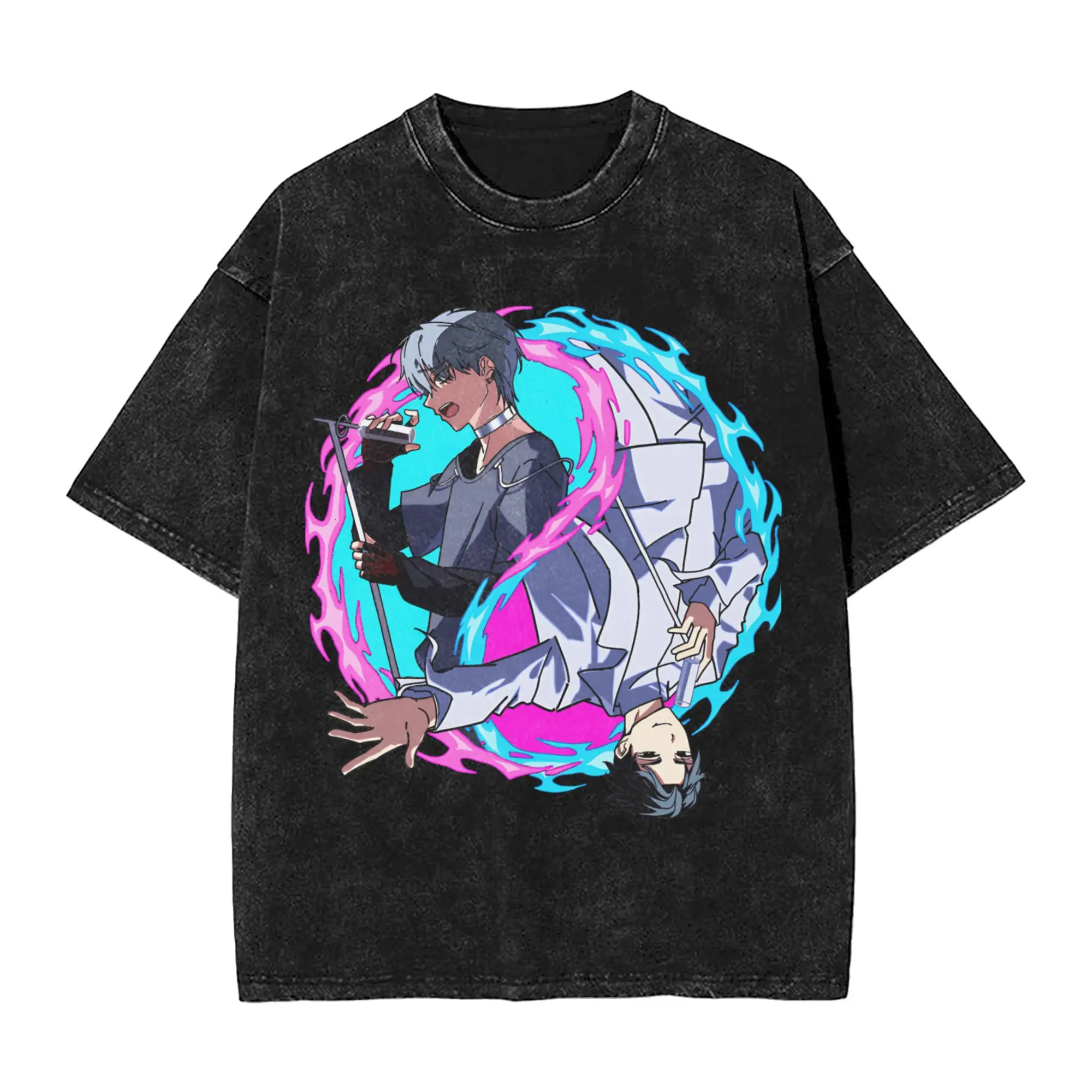 

Oversized Washed T Shirt Alien Stage Cotton T-Shirts Till x Ivan Novelty Tee Shirt for Couple Beach Aesthetic Casual Tops